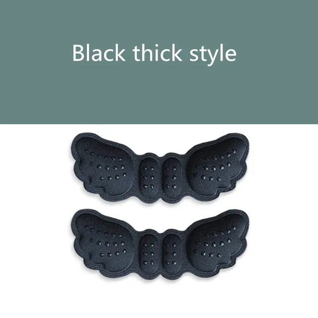1Pair High Heel Insoles Butterfly Adjust Size Heel Liner Grips Protector Sticker Heel Pad Foot Care Anti Keep Abreast Heel Pads