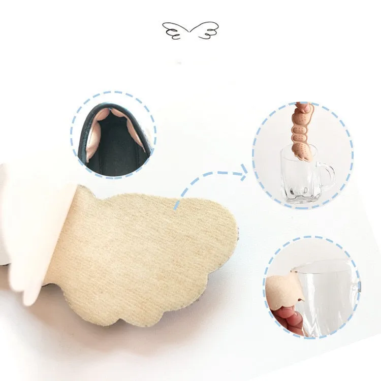 1Pair High Heel Insoles Butterfly Adjust Size Heel Liner Grips Protector Sticker Heel Pad Foot Care Anti Keep Abreast Heel Pads