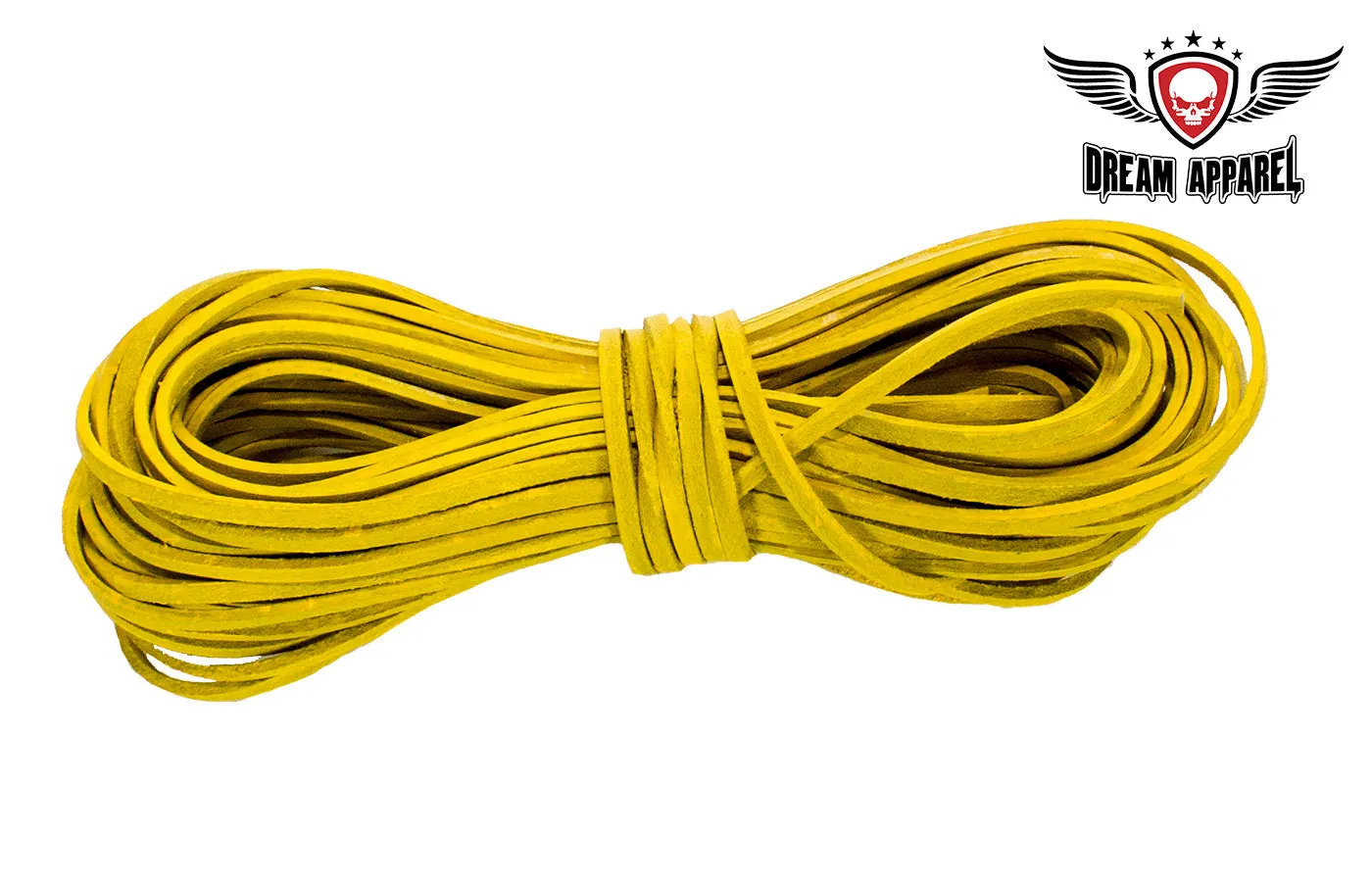 50 FT Leather Laces - Yellow