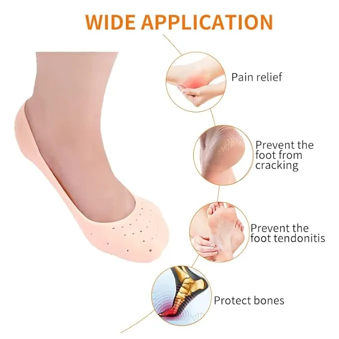 Abhijeet enterprise Foot care silicone anti Cracked Foot moisturizing gel heel sleeve protector back foot cushion heel protector