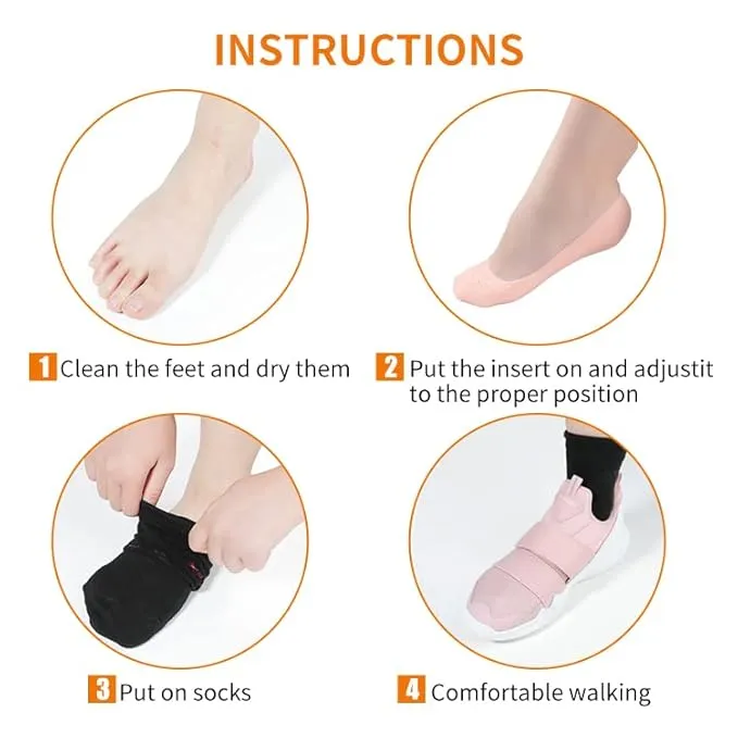 Abhijeet enterprise Foot care silicone anti Cracked Foot moisturizing gel heel sleeve protector back foot cushion heel protector