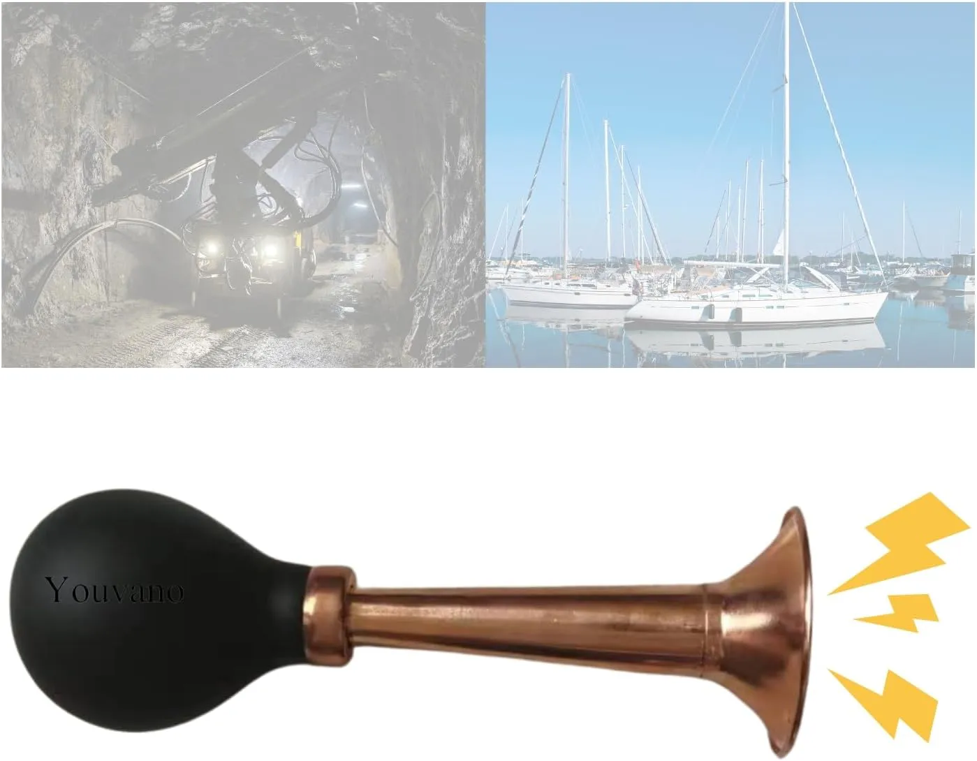 Air horn for boatboat safety equipmentflare gunbear whistle to scare bearsloud noisedog hornhandheld emergency boat kitblow horn megaphonehorn outdoors accessories