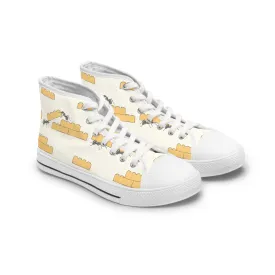 Ant and Yellow Brick Women's High Top Sneakers