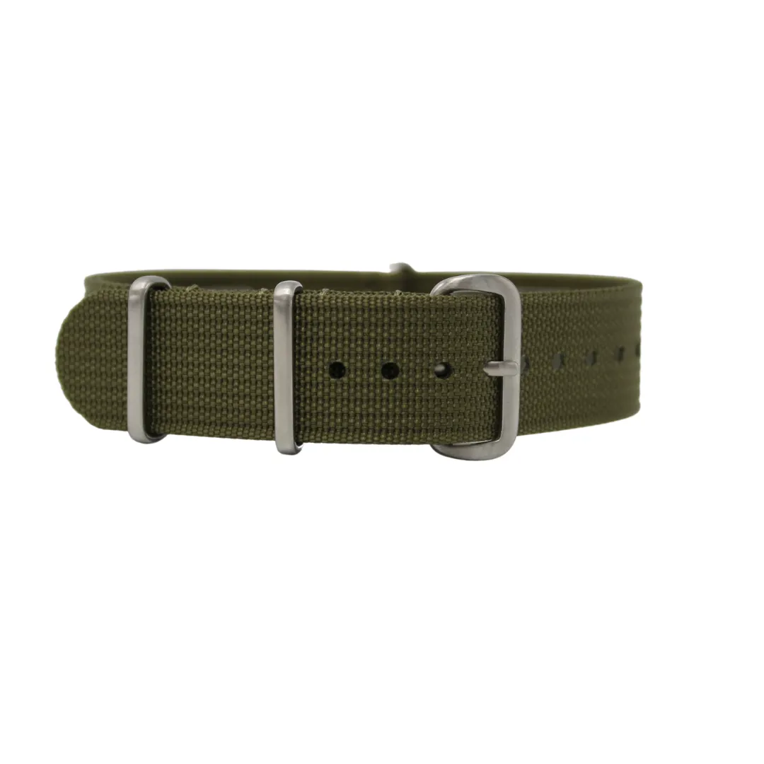 Army Green - Nato Watch Strap For Omega X Swatch Moonswatch