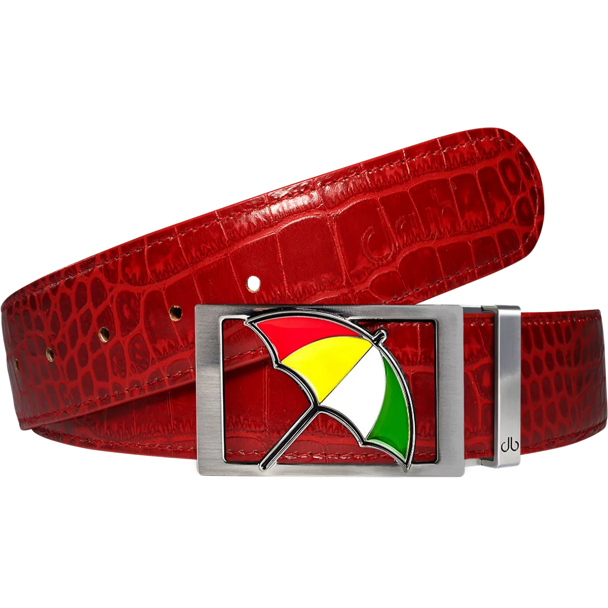 Arnold Palmer Crocodile Leather Belt in Red