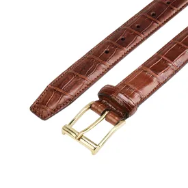 Belt Tan Crocodile