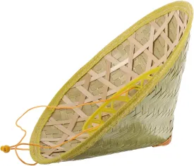 BESPORTBLE Hat for Men Traditional Chinese Sunshade Conical Fishing Hat Lightweight Durable Straw Weaving for Outdoor Activities Travel Farming Stage Performances Olive Green