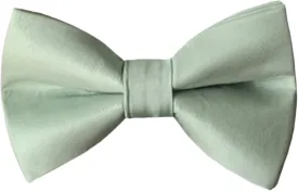 Bow Ties for Men Satin Solid Color Dusty Sage Green Wedding Handmade Bow Ties for Boys Bowties Men