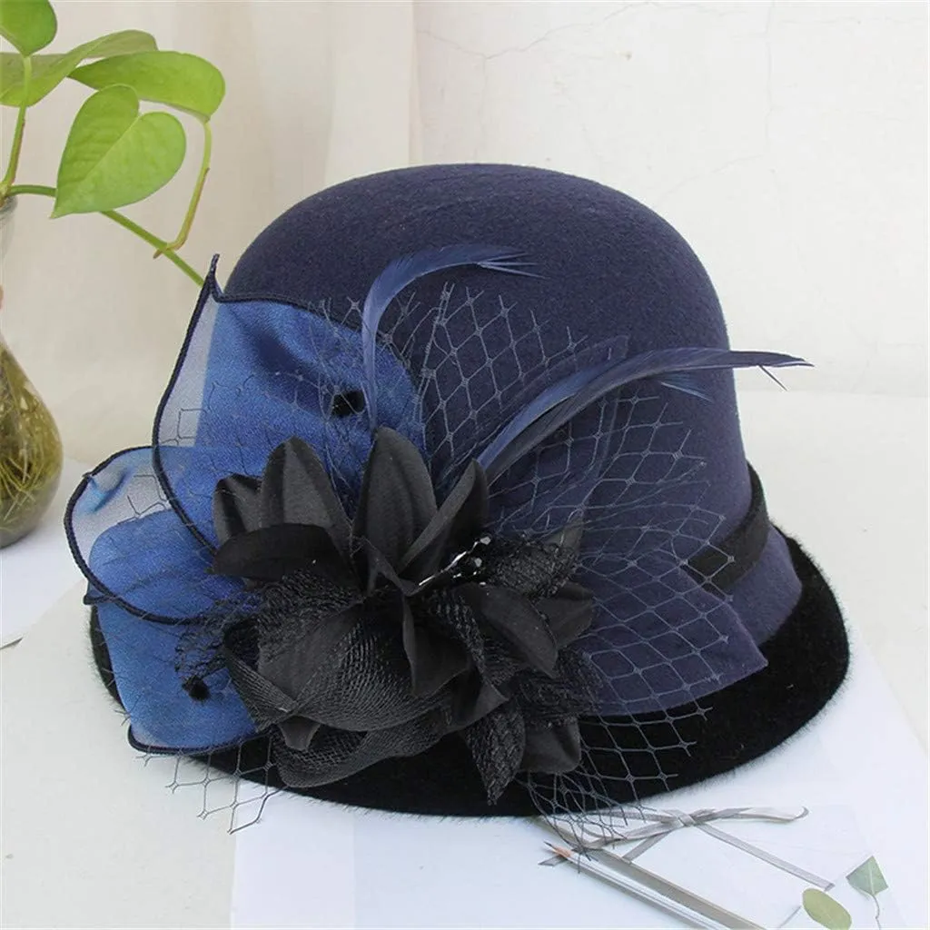 Bowler Hat, Retro Unisex Wide Brim Round Cap, Fedora Bowler Hat Valentines Day