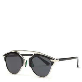 Butterfly Rimmed Sunglasses - Silver Rims