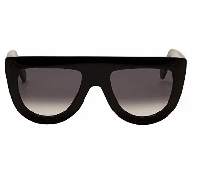 Celine - Andrea CL 41398/S Oversize Black/Dark Grey Shaded Sunglasses