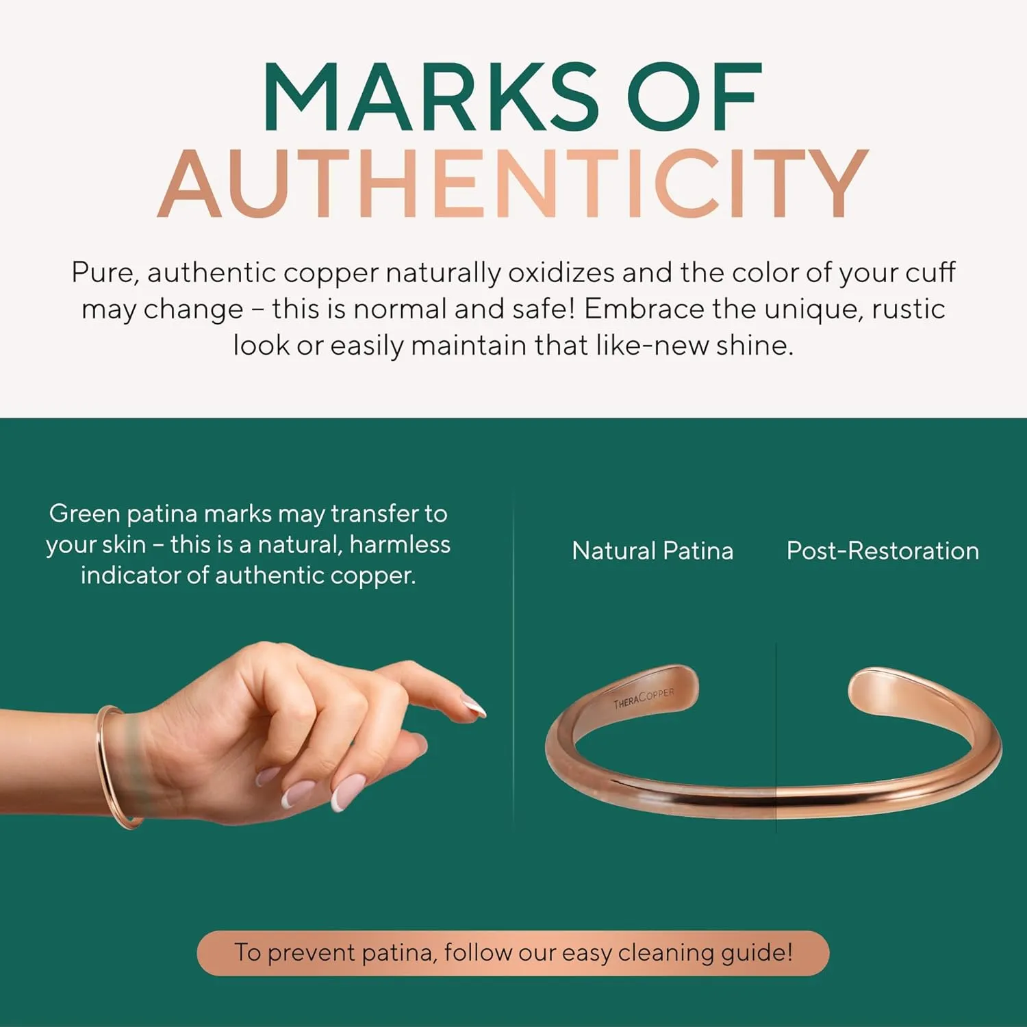 Copper Bracelet for Men & Women  100% Pure Copper Bracelets  Raw, Solid & Uncoated Authentic Handmade Tibetan Bracelet Cuff Bangles