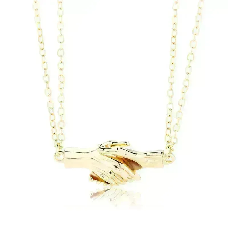 Creative Magnet Necklace Love Heart Broken Men And Women
