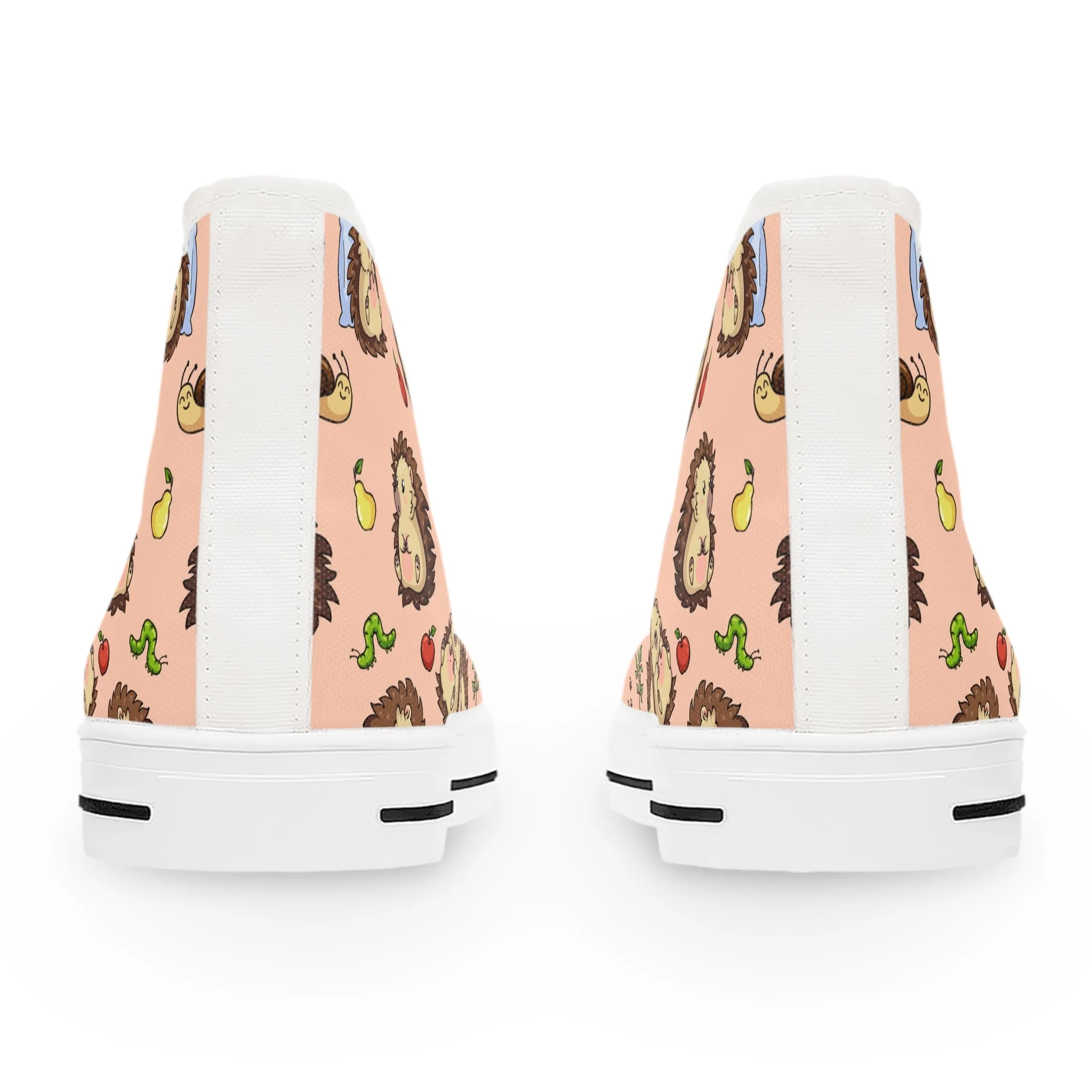 Cute Colorful Hedgehog Women's High Top Sneakers