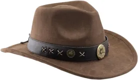 Fedoras Hat Panama Hat Maillard Ethnic for Women Men Photo Props Western for Men Women Unisex Wear Headwear