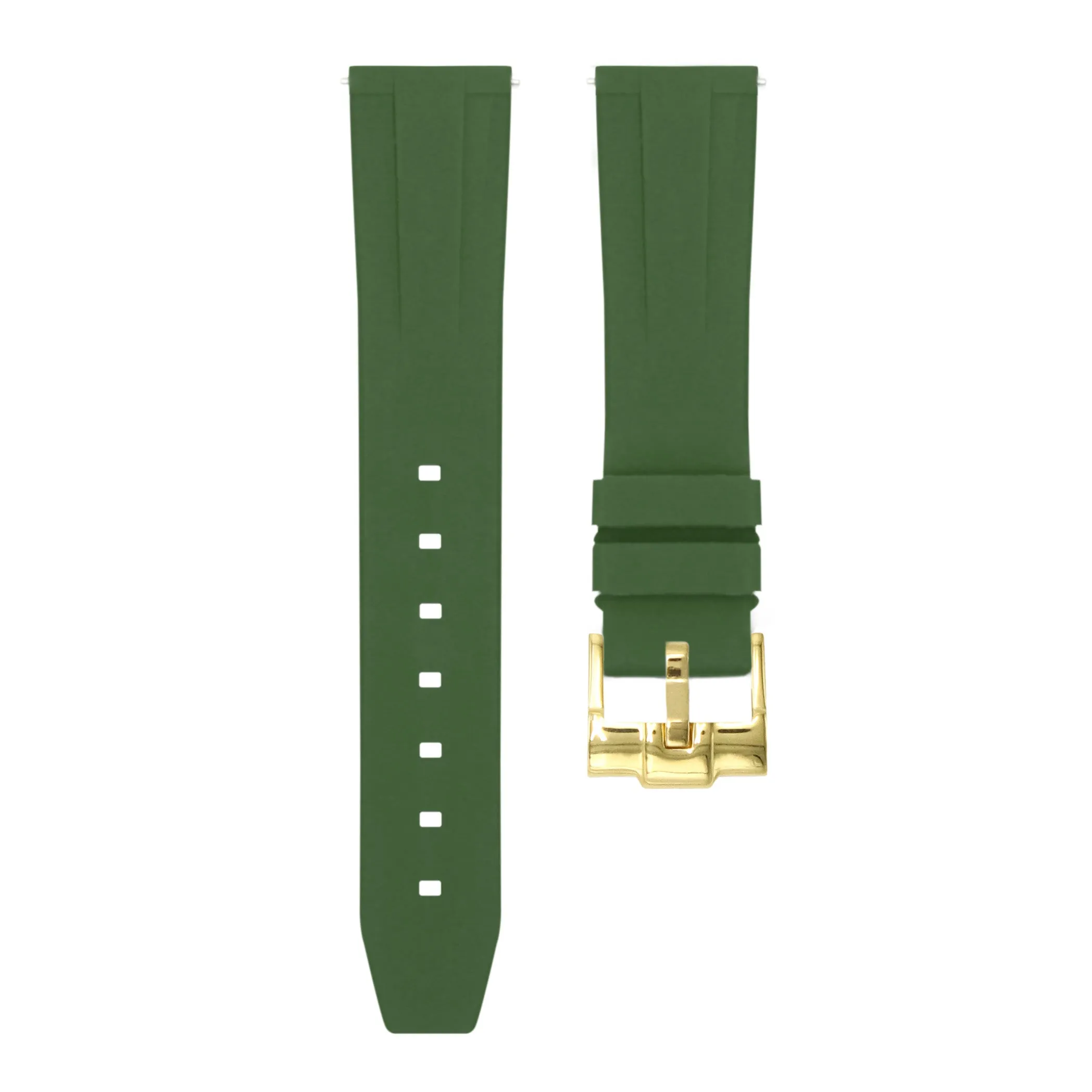 Forest Green - Quick Release Rubber Watch Strap For Omega x Swatch Moonswatch