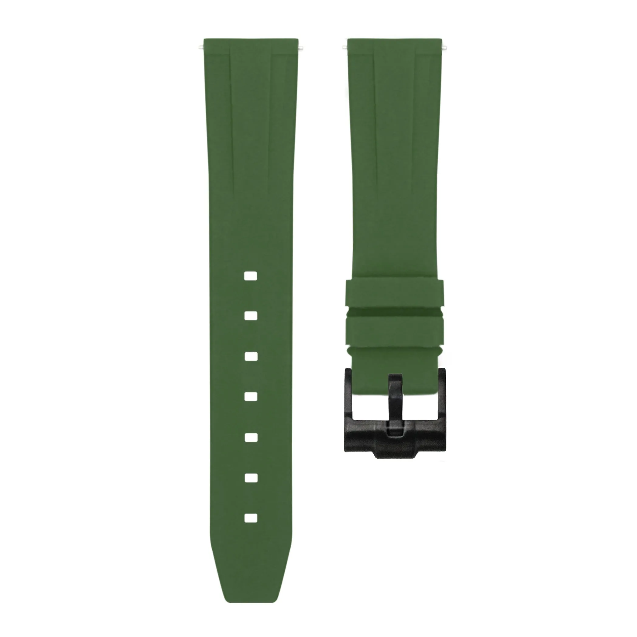 Forest Green - Quick Release Rubber Watch Strap For Omega x Swatch Moonswatch