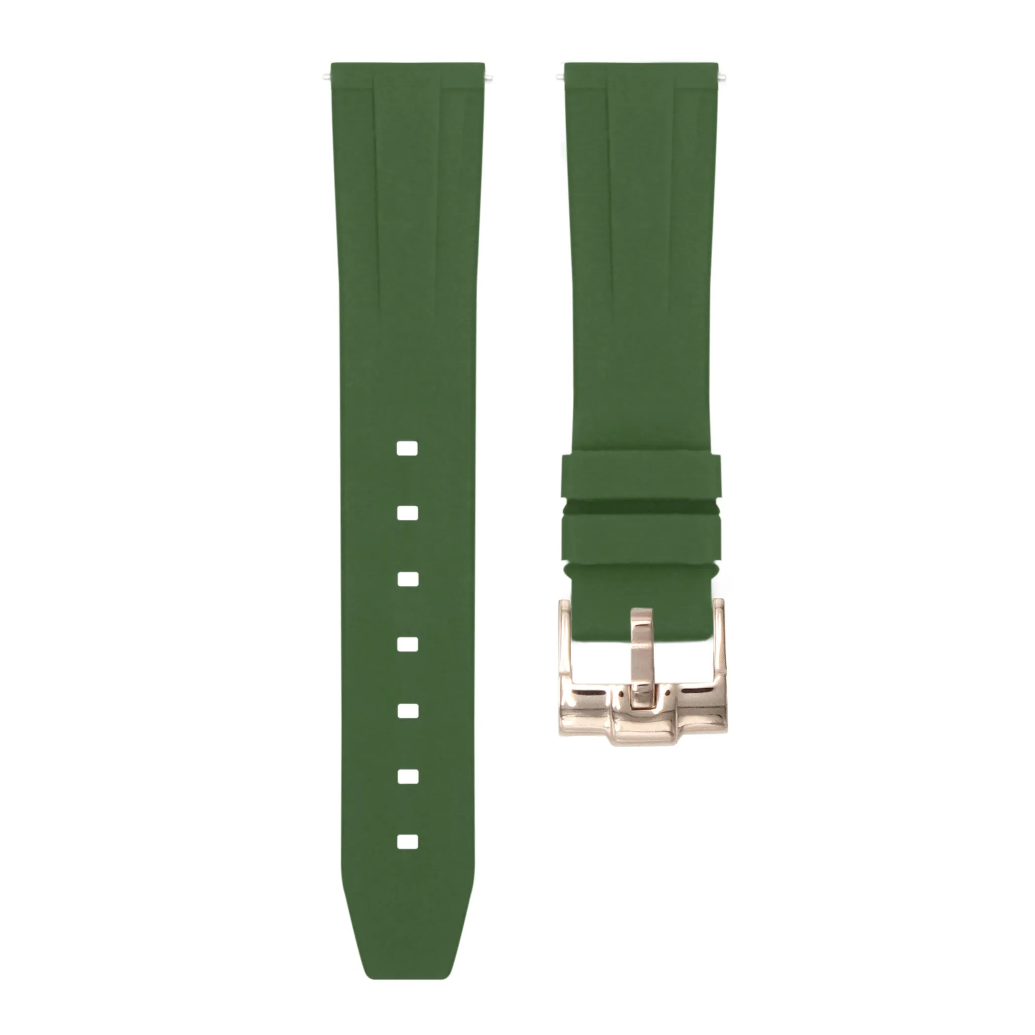 Forest Green - Quick Release Rubber Watch Strap For Omega x Swatch Moonswatch