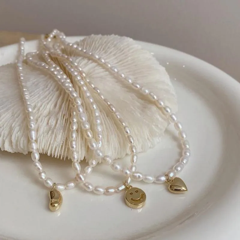 Freshwater Square Pearl Multilayer Necklace Charm Jewelry YSS0411