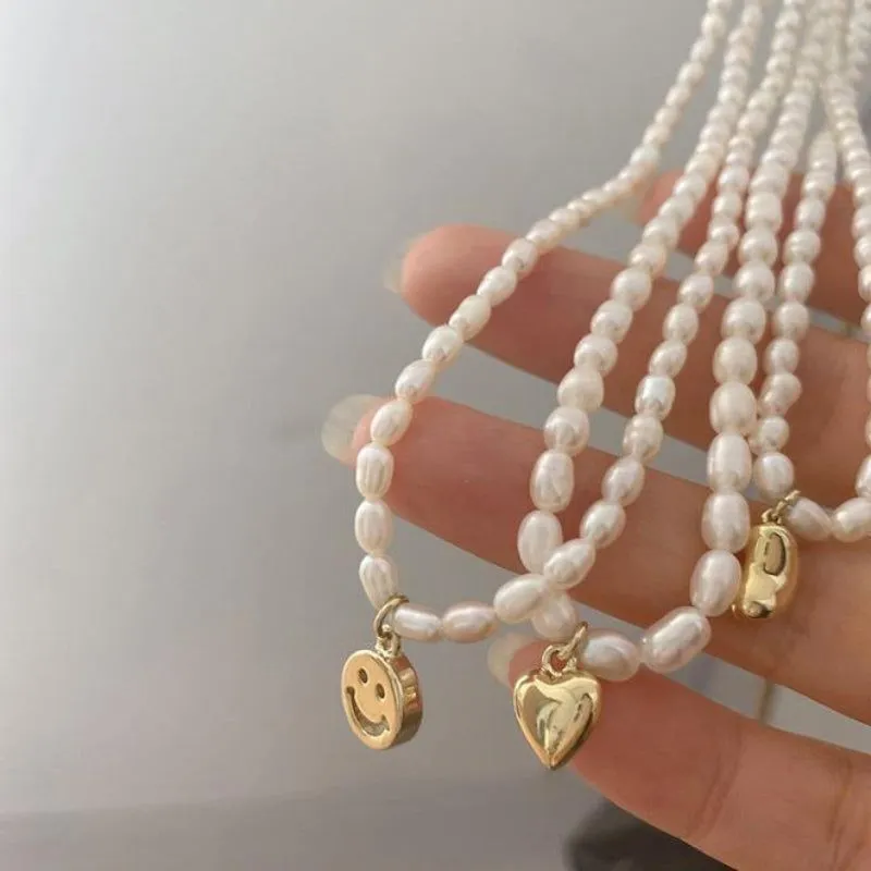 Freshwater Square Pearl Multilayer Necklace Charm Jewelry YSS0411