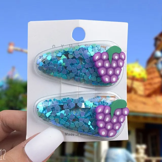 Fruit Sequin Fruit hairpin