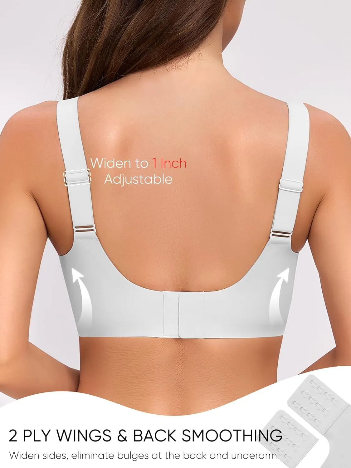 Gailife Crossover Bras for Women No Underwire Wireless Bralettes Seamless Supportive T Shirt Everyday Bras