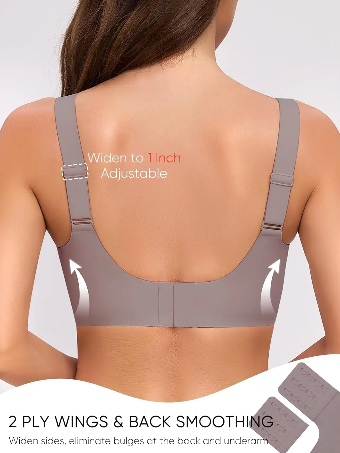 Gailife Crossover Bras for Women No Underwire Wireless Bralettes Seamless Supportive T Shirt Everyday Bras