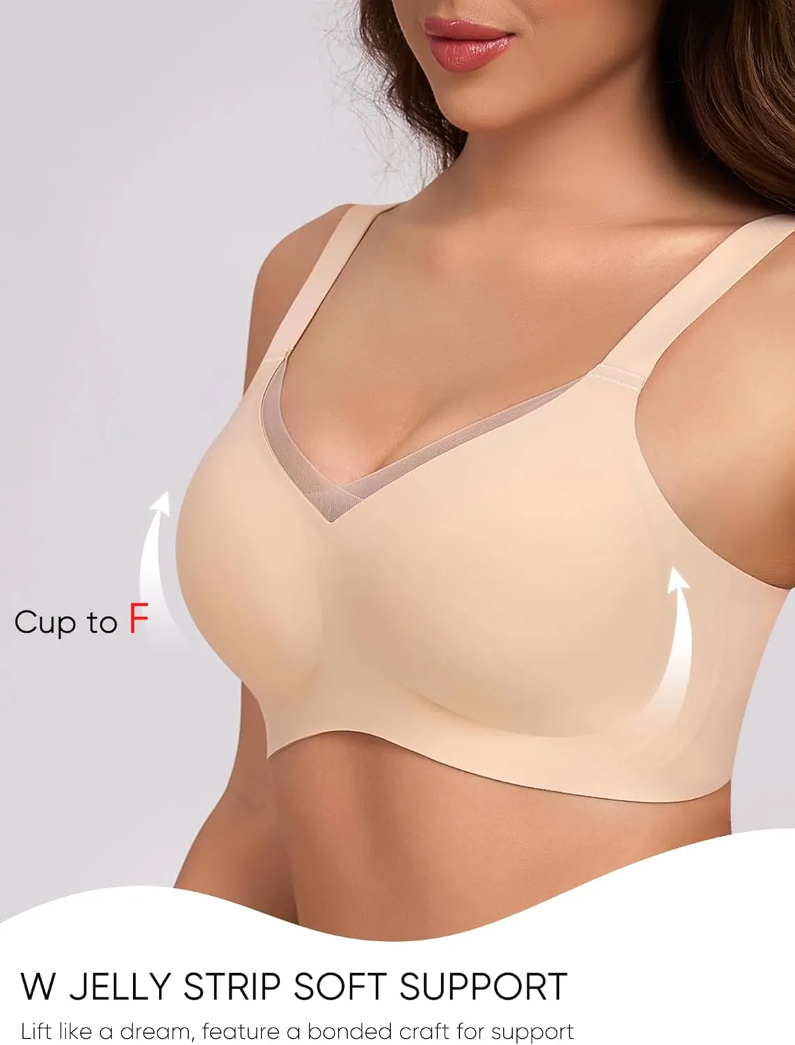 Gailife Crossover Bras for Women No Underwire Wireless Bralettes Seamless Supportive T Shirt Everyday Bras