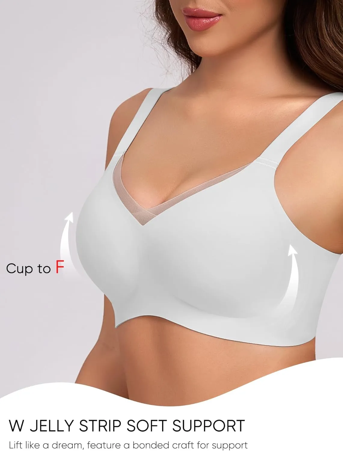 Gailife Crossover Bras for Women No Underwire Wireless Bralettes Seamless Supportive T Shirt Everyday Bras