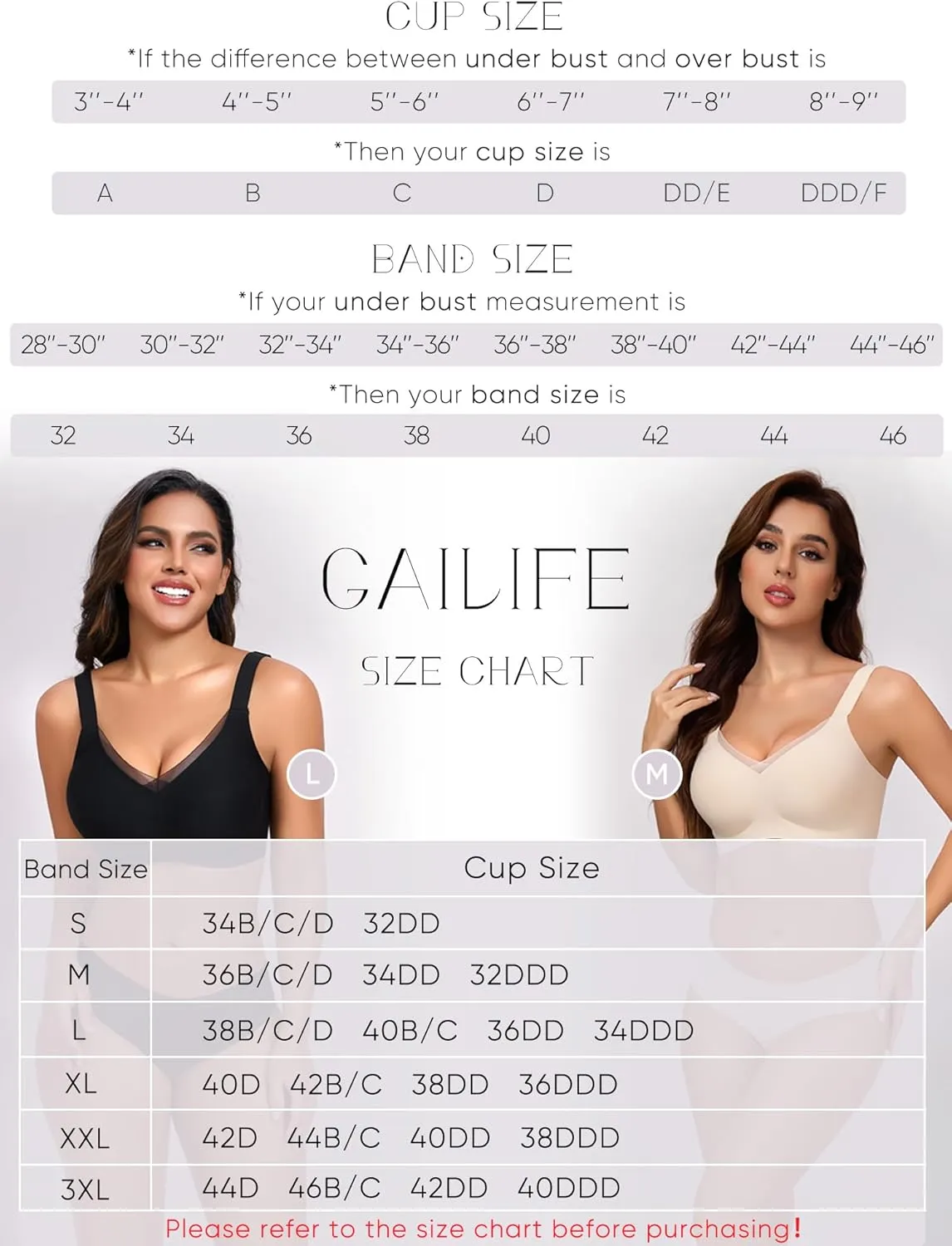 Gailife Crossover Bras for Women No Underwire Wireless Bralettes Seamless Supportive T Shirt Everyday Bras