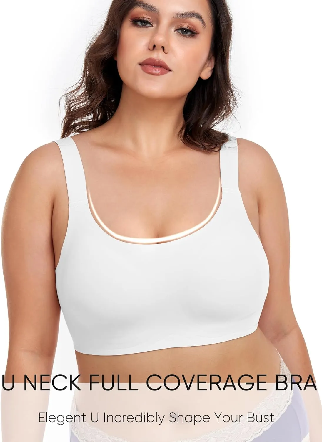 Gailife Womens Wireless Push Up Bras for Women No Underwire Seamless Full Coverage Supportive T Shirt Everyday Bras