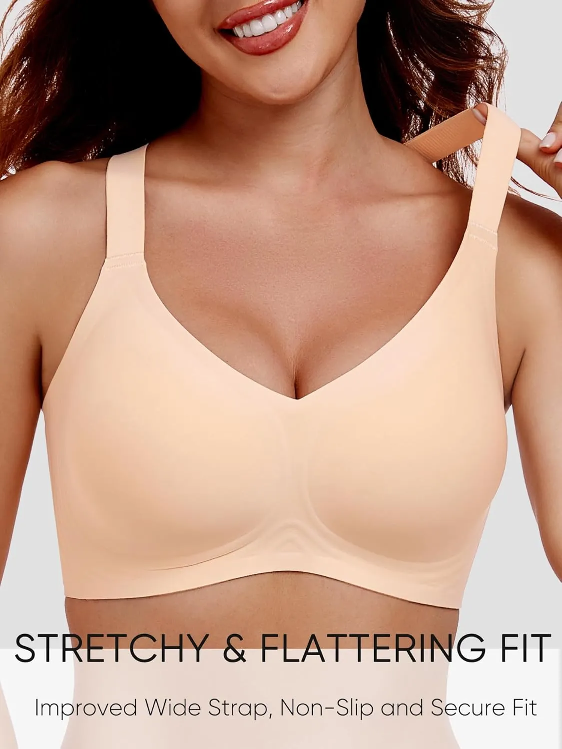 Gailife Womens Wireless Push Up Bras for Women No Underwire Seamless Full Coverage Supportive T Shirt Everyday Bras