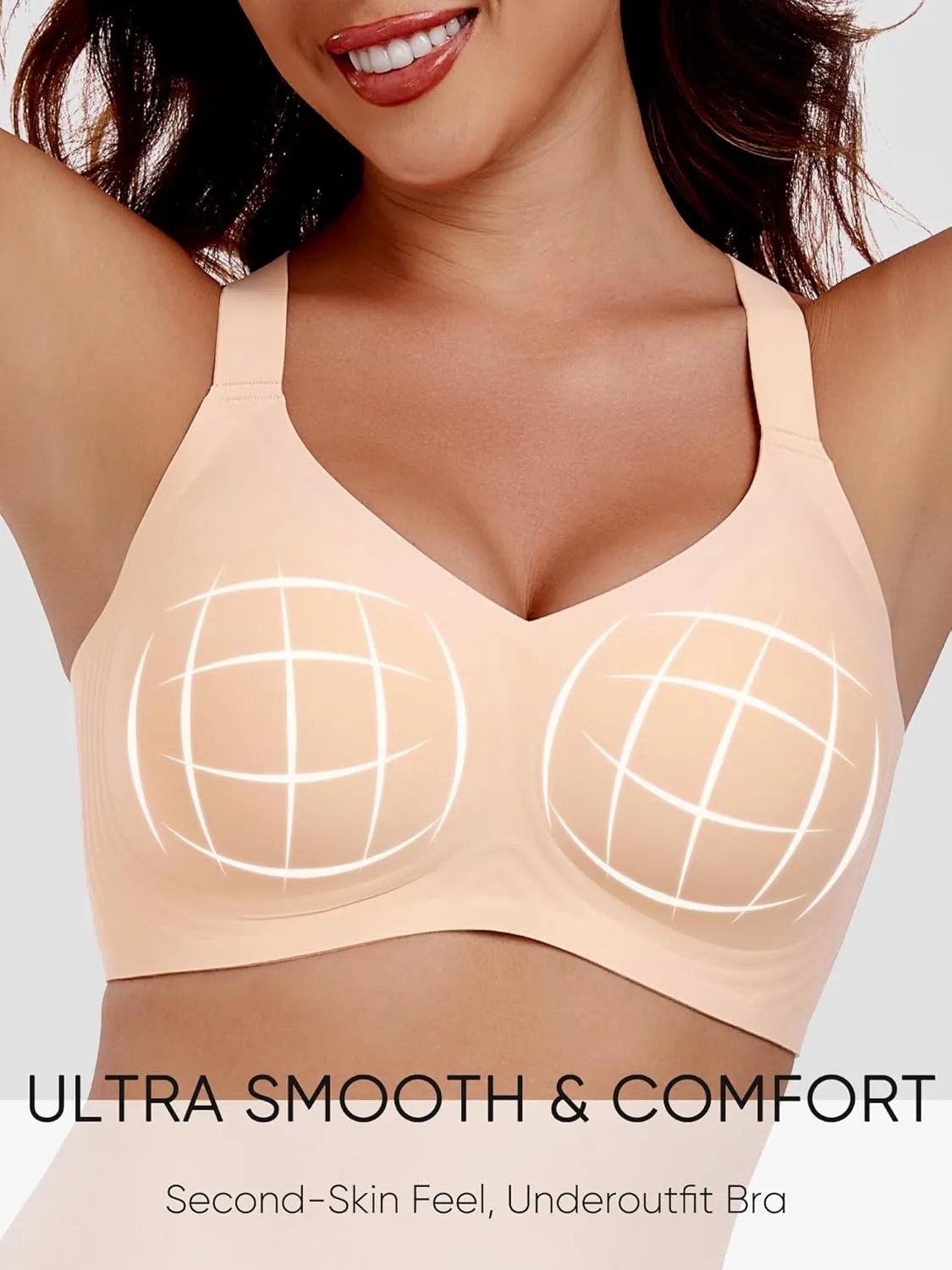 Gailife Womens Wireless Push Up Bras for Women No Underwire Seamless Full Coverage Supportive T Shirt Everyday Bras