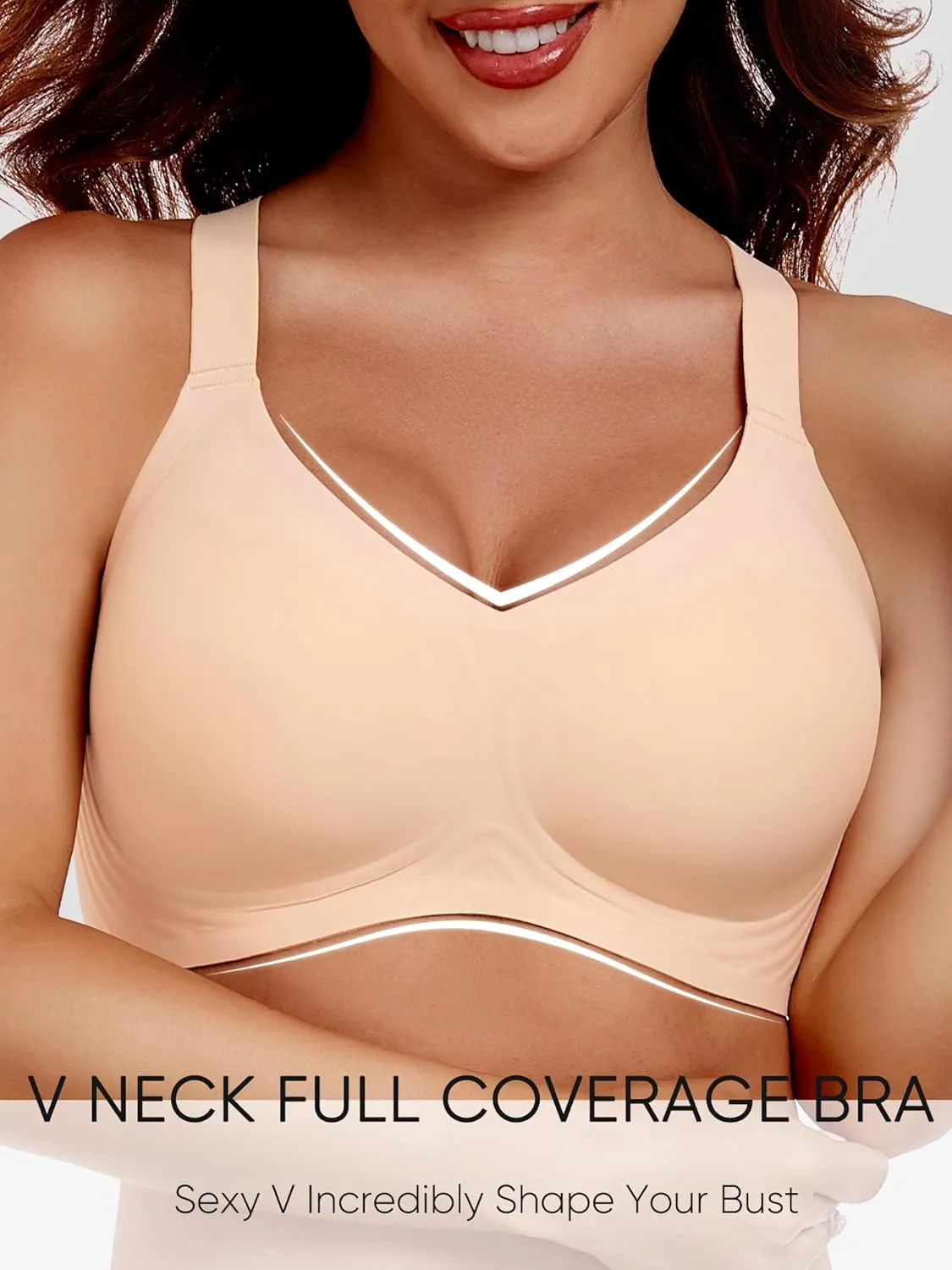 Gailife Womens Wireless Push Up Bras for Women No Underwire Seamless Full Coverage Supportive T Shirt Everyday Bras