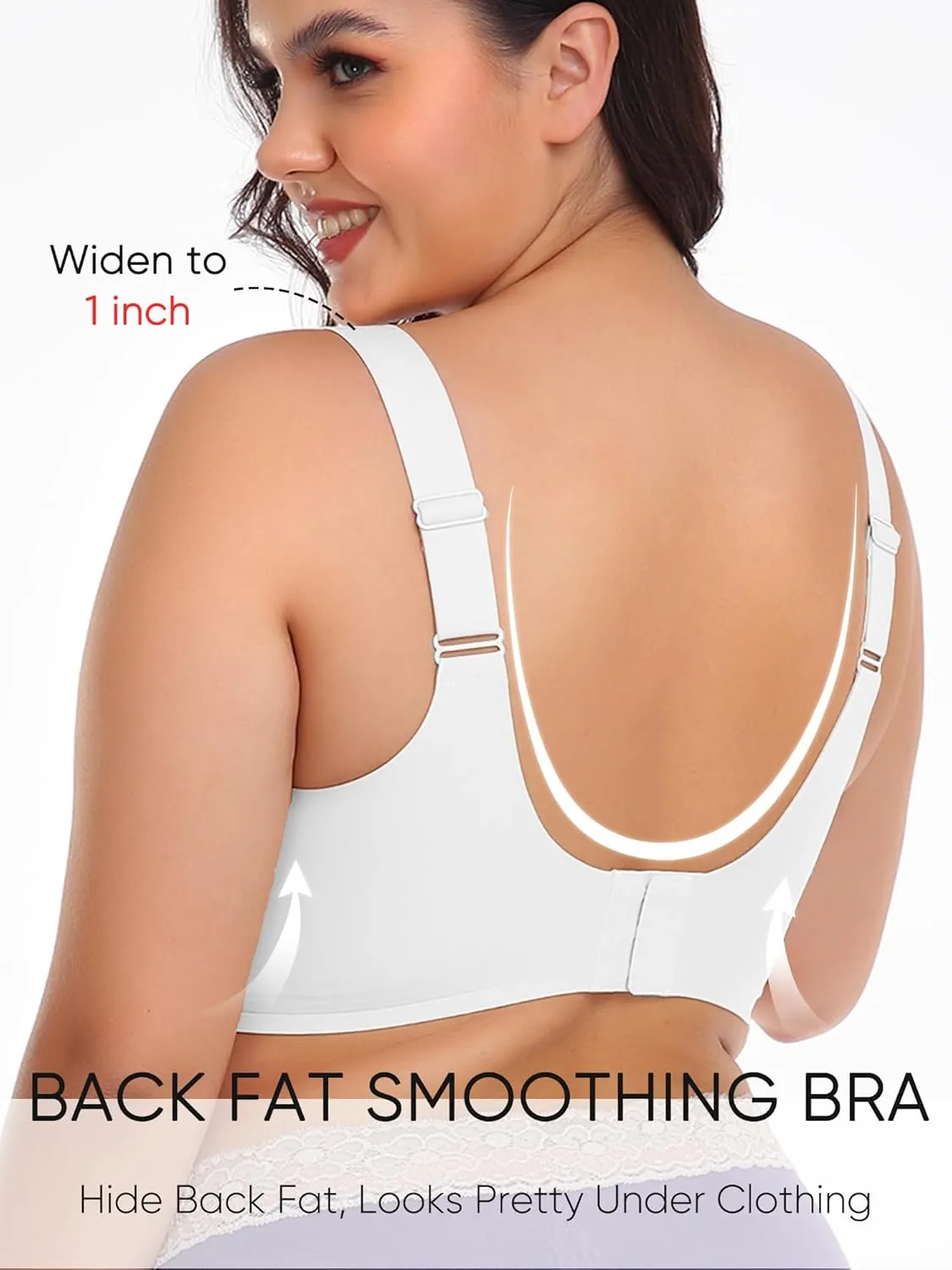 Gailife Womens Wireless Push Up Bras for Women No Underwire Seamless Full Coverage Supportive T Shirt Everyday Bras