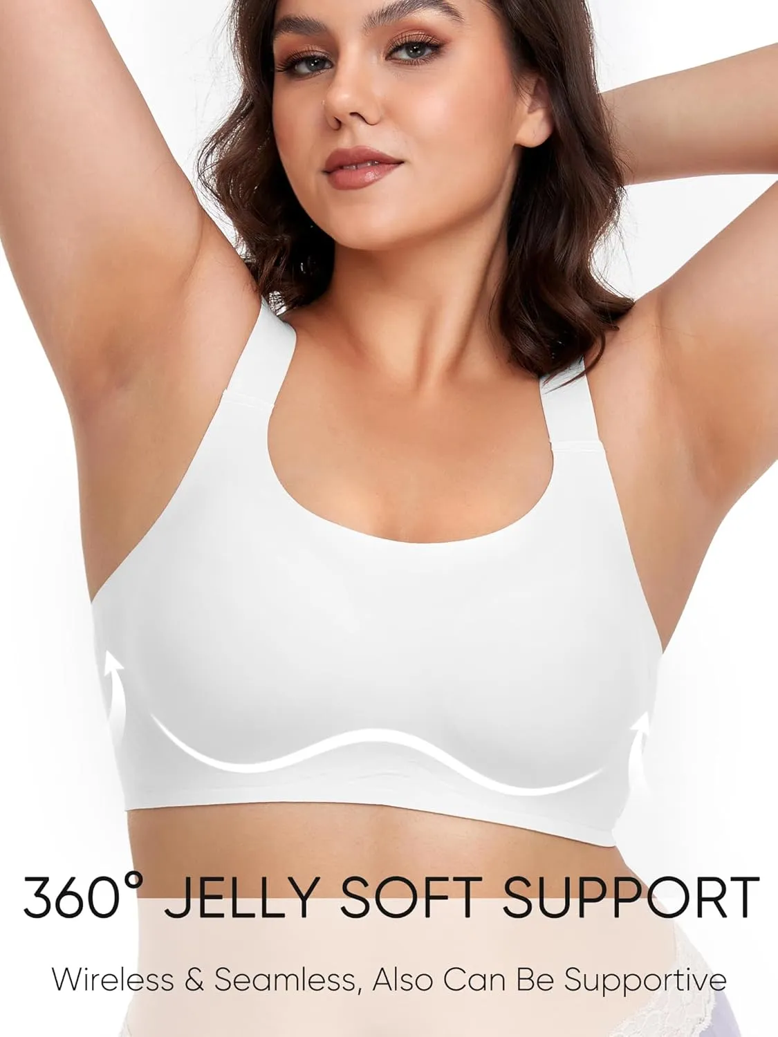 Gailife Womens Wireless Push Up Bras for Women No Underwire Seamless Full Coverage Supportive T Shirt Everyday Bras