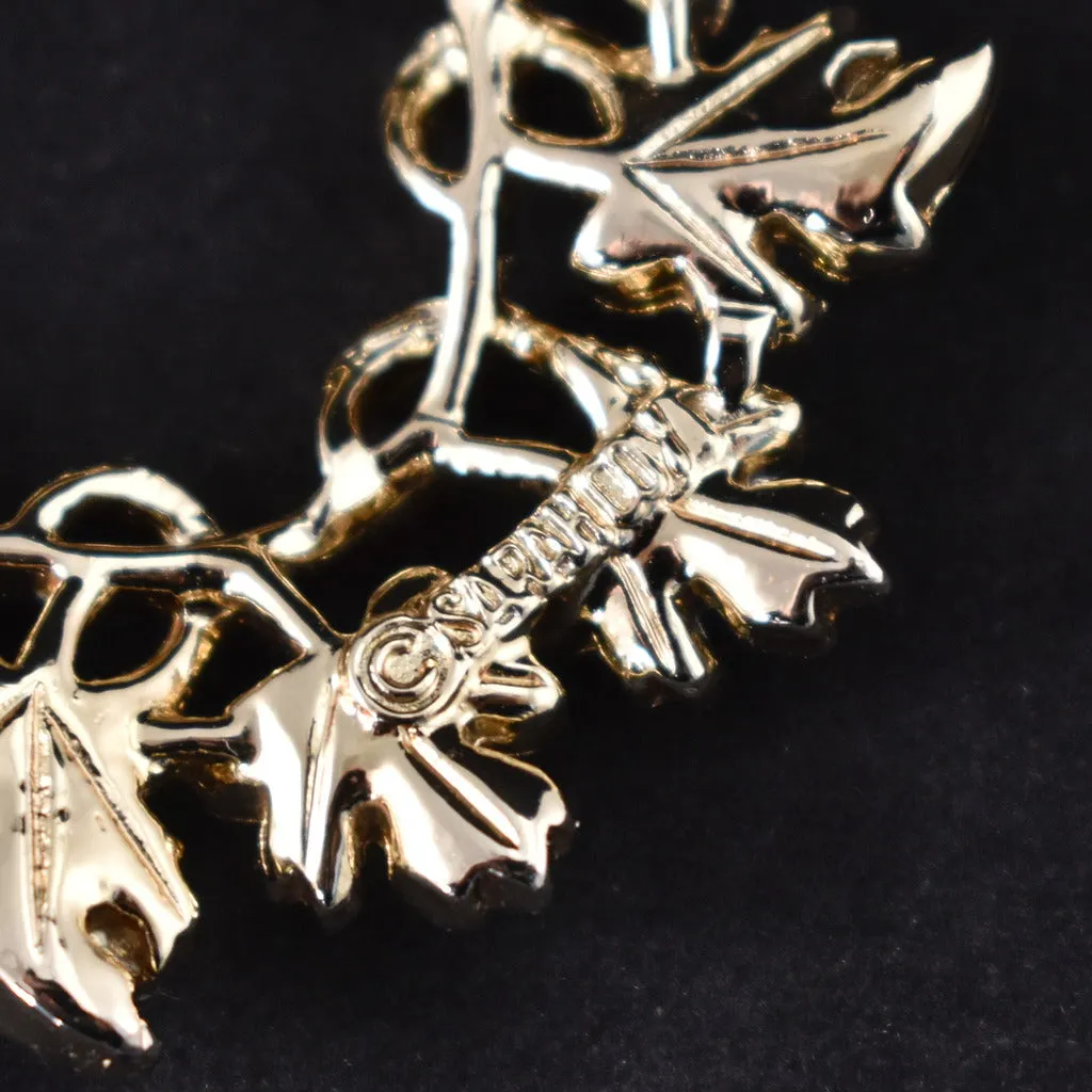 Garland Leaf Vintage Brooch
