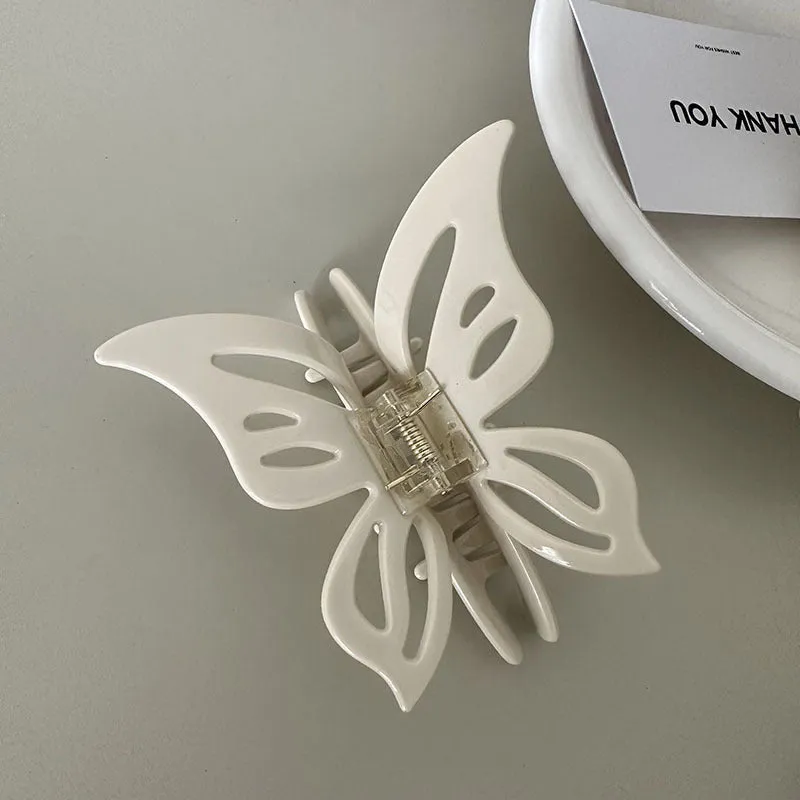 Hollow Butterfly Acetate Hairpin