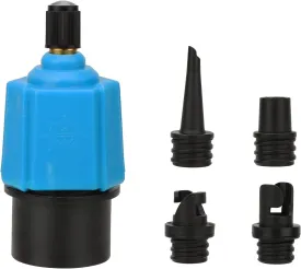 Inflatable SUP Pump Adaptor Air Pump Converter, Multifunction Sup Valve Adapter with 4 Air Valve Nozzles for Inflatable Boat, Stand Up Paddle Board, Inflatable Bed, Surf Paddle Board, Etc