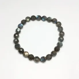 Labradorite Faceted Beaded Bracelet
