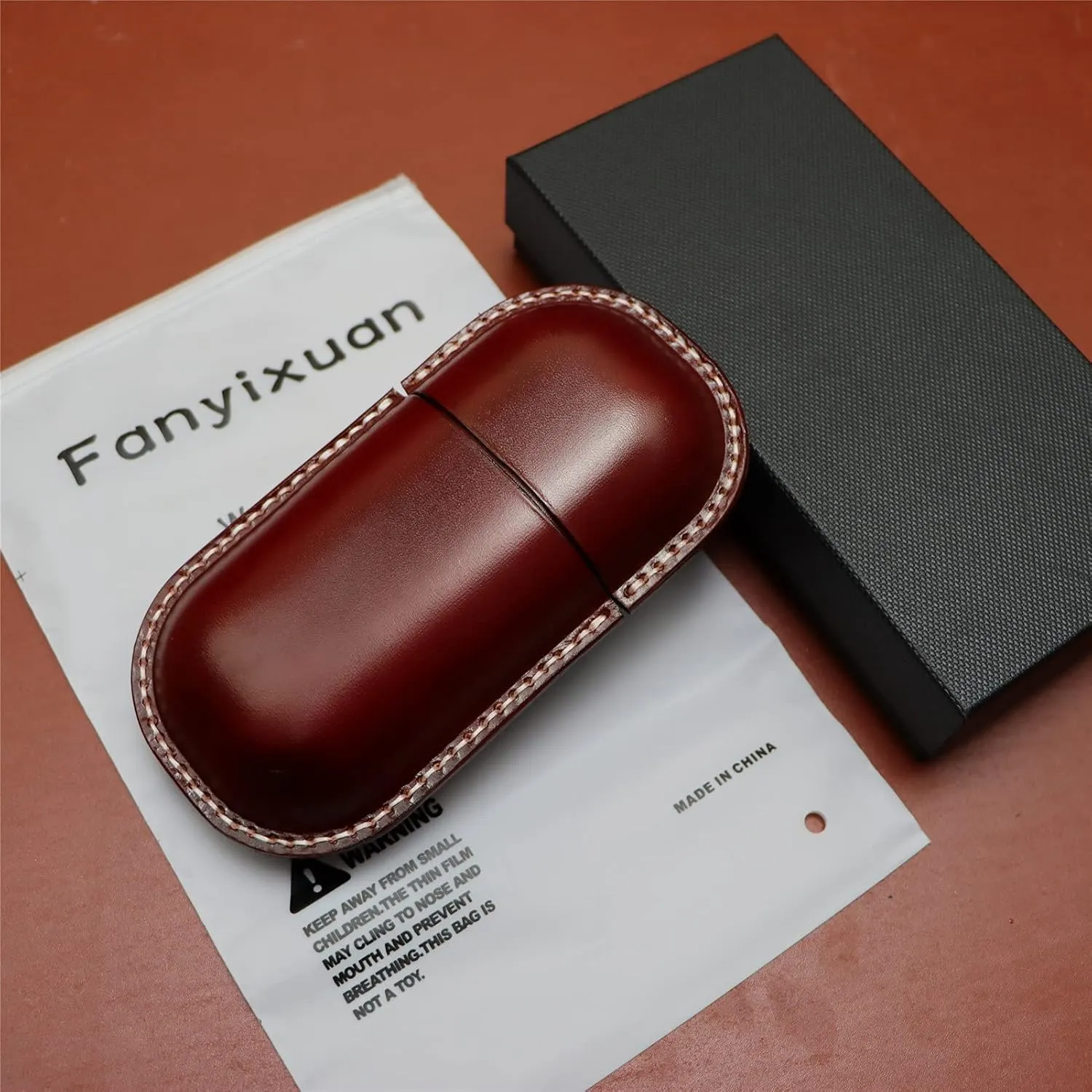 Leather Glasses Case Cowhide Vintage Men And Women Nearsighted Glasses Sunglasses Travel Anti-Crush Storage Box