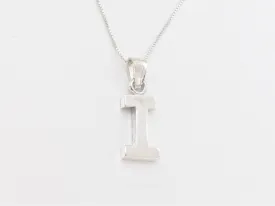 Letter I Pendant - Name Initial Pendant - Personalized Gift