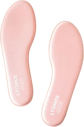LTOHOE Memory Foam Insoles for Women, Replacement Shoe Inserts for Running Shoes, Hiking Shoes, Sneaker, Cushion Shoe Insoles Shock Absorbing for Foot Pain Relief, Comfort Inner Soles 8mm Pink US 5.5
