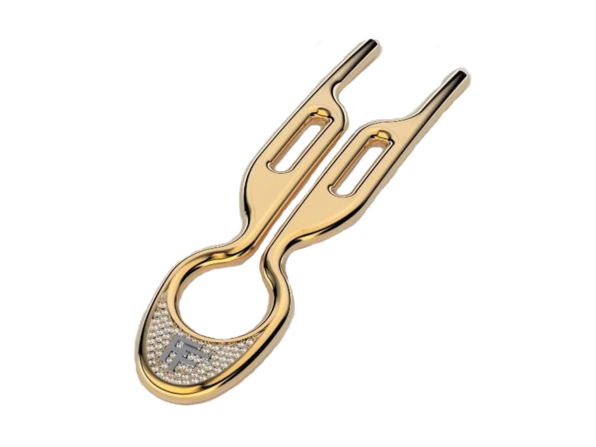 Nº 1 HAIRPIN Solid Yellow Gold 18K - 70 Diamonds | Diamond Dream