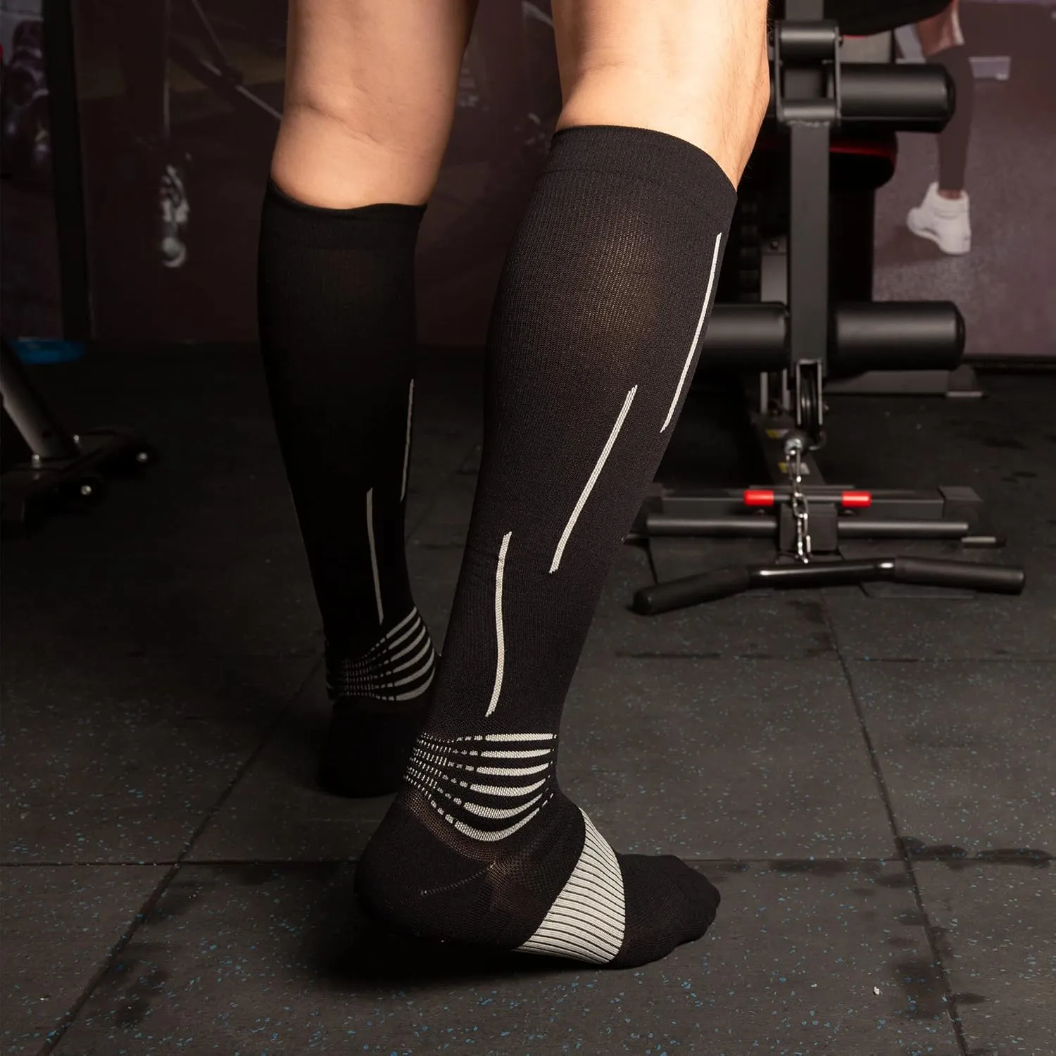 NEENCA Compression Socks, Medical Athletic Calf Socks for Injury Recovery & Pain Relief, Sports Protection1 Pair, 20-30 mmhg