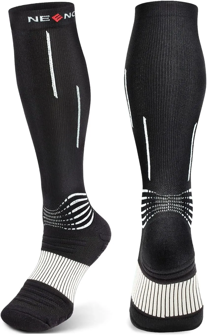 NEENCA Compression Socks, Medical Athletic Calf Socks for Injury Recovery & Pain Relief, Sports Protection1 Pair, 20-30 mmhg