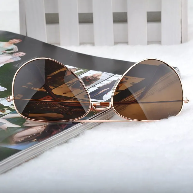 New Fashion sun glasses Goggle Metal Eyewear Bat Mirror UV Protection Multi Color for Unisex