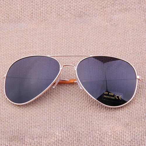 New Fashion sun glasses Goggle Metal Eyewear Bat Mirror UV Protection Multi Color for Unisex