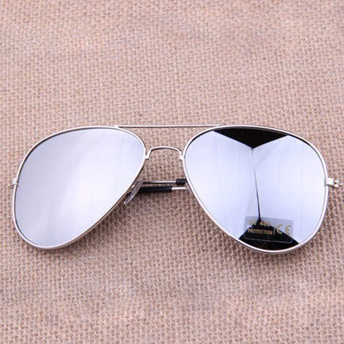 New Fashion sun glasses Goggle Metal Eyewear Bat Mirror UV Protection Multi Color for Unisex