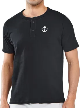 NORTHYARD Men's Henley Shirts Casual Short Sleeve Heavy Cotton T-Shirts Solid Basic Summer Tee Tops